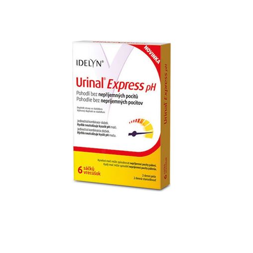 Urinal Express pH Συμπλήρωμα Διατροφής Ιδανικό για Επώδυνες Ουρολοιμώξεις 6 φακ.