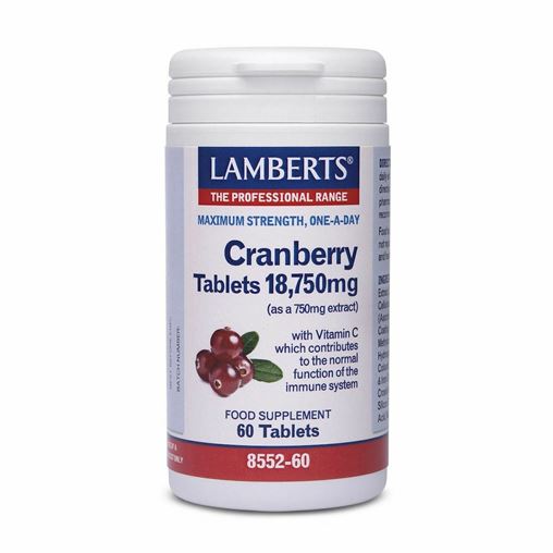 Lamberts Cranberry 18.750mg για την Υγεία του Ουροποιητικού 60tabs
