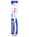 Elgydium Basic Souple Soft Μαλακή Οδοντόβουρτσα Χρώμα  Άσπρο-Μπλε 1τμχ