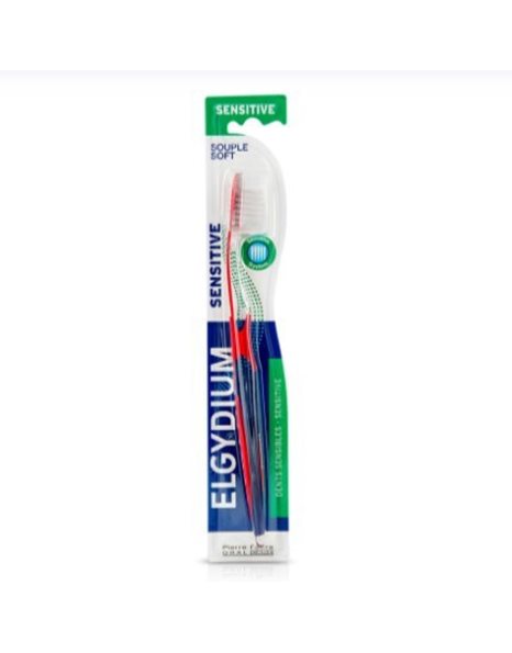 Elgydium Sensitive Toothbrush Οδοντόβουρτσα Souple Soft Χρώμα Μπλε 1τμχ