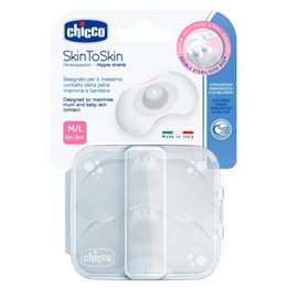 Chicco Δίσκοι Στήθους Σιλικόνης Medium-Large 2τμχ CHICCO Κρέμες Για Θηλές & Ψευδοθηλές