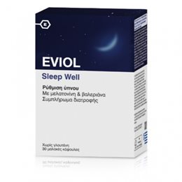 Eviol Sleep Well 30 μαλακές κάψουλες EVIOL Ύπνος-Στρες & Ψυχολογία