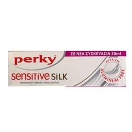 Perky Sensitive Silk Αποσμητική Κρέμα Μεγάλης Διάρκειας 30ml PERKY Αποσμητικά