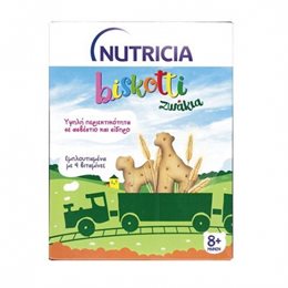 Nutricia Biskotti Ζωάκια Βρεφικά Μπισκότα 8+ Μηνών 180gr NUTRICIA Παιδικά Σνακ