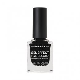 KORRES GEL EFFECT ΒΕΡΝΙΚΙ ΝΥΧΙΩΝ BLACK No 100 11ML KORRES Βερνίκια Νυχιών