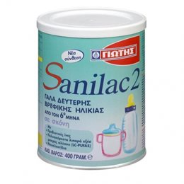 Γιώτης Γάλα σε Σκόνη Sanilac 2 6m+ 400gr SANILAC Βρεφικά Γάλατα