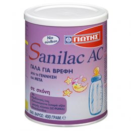 Γιώτης Γάλα σε Σκόνη Sanilac AC 0m+ 400gr SANILAC Βρεφικά Γάλατα