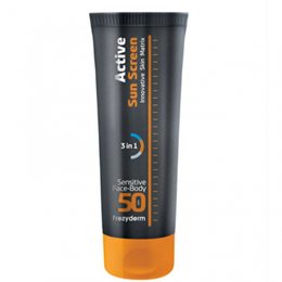 Frezyderm Active Sun Screen Sensitive Face and Body SPF50 150ml FREZYDERM Αντηλιακά Προσώπου
