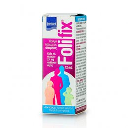 InterMed Folifix Oral Drops Πόσιμο Διάλυμα Φυλλικού Οξέος Σε Σταγόνες 12ml INTERMED Εγκυμοσύνη & Θηλασμός