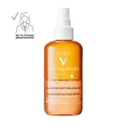Vichy Ideal Soleil SPF30 Αντηλιακό Νερό Προστασίας για Λαμπερό Μαύρισμα 200ml VICHY Αντηλιακά Σώματος