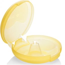 Medela Contact Nipple Shields – Ψευδοθηλές Σιλικόνης με θήκη, Μέγεθος Large,2 τμχ MEDELA Κρέμες Για Θηλές & Ψευδοθηλές