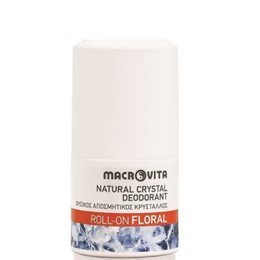 Macrovita Floral Φυσικός Αποσμητικός Κρύσταλλος Roll-On 50ml MACROVITA Αποσμητικά