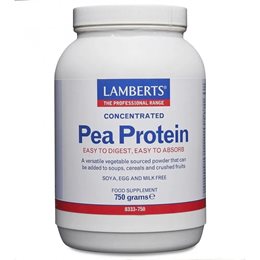 Lamberts Natural Pea Protein Πρωτεϊνη από Μπιζέλια Ιδανική για Χορτοφάγους 750gr LAMBERTS Ενέργεια Τόνωση