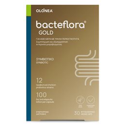 Olonea BacteFlora Gold Συνδυασμός Προβιοτικών & Πρεβιοτικών, 30 Κάψουλες BACTEFLORA Στομάχι-Έντερο