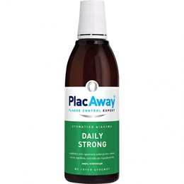 PlacAway Daily Strong Στοματικό Διάλυμα κατά της Πλάκας, της Τερηδόνας, της Ουλίτιδας & της Περιοδον PLAC AWAY Στοματικά Διαλύματα