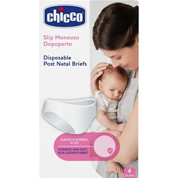 Chicco Mammy 4 Pack Λευκό Σλιπ Εγκυμοσύνης Μιας Χρήσης CHICCO Εσώρουχα