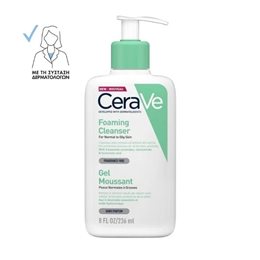 Cerave Foaming Cleanser Gel Καθαρισμού για Κανονικές έως Λιπαρές Επιδερμίδες, 236ml CERAVE Καθαρισμός
