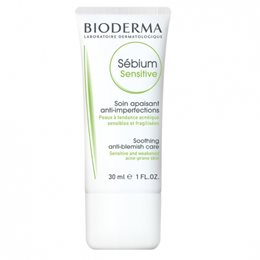 Bioderma Sebium Sensitive Kρέμα για άτομα με Ακμή, Εύθραυστη και Ευαίσθητη Επιδερμίδα, 30ml BIODERMA Λιπαρό Δέρμα / Ακμή