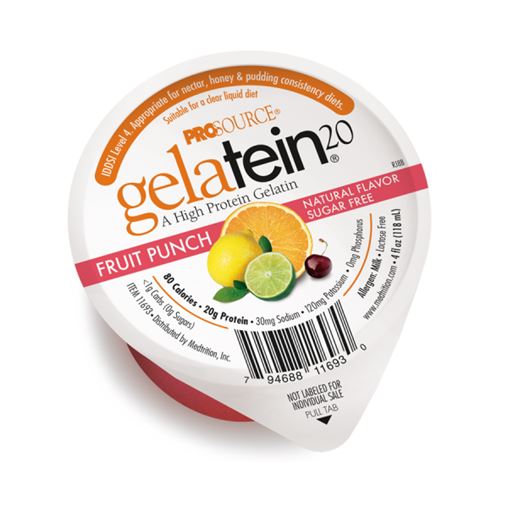 Medtrition Prosource Gelatein 20, Πρωτεϊνικό Ζελέ με Γεύση Κοκτέιλ Φρούτων Χωρίς Ζάχαρη 113 gr