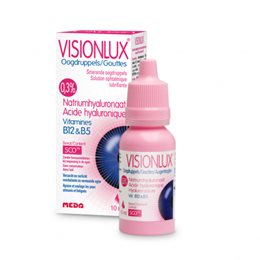 Novax Pharma Visionlux Οφθαλμικές Σταγόνες με Υαλουρονικό Οξύ για Ξηροφθαλμία 10ml VISIONLUX Κολλύρια