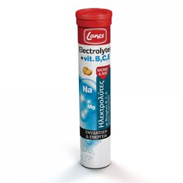 Lanes Electrolytes Vitamine B C E 20 αναβράζοντα δισκία LANES Ηλεκτρολύτες