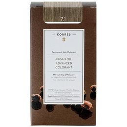 Korres Argan Oil Advanced Colorant 7.1 Ξανθό Σαντρέ KORRES Βαφές Μαλλιών