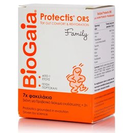 Biogaia Protectis Ors Family Προβιοτικά με Γεύση Πορτοκάλι 7 Φακελίσκοι BIOGAIA Παιδικά Συμπληρώματα