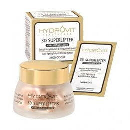 Hydrovit 3D Superlifter Hyaluronic Acid- Αντιγηραντικός ορός σε μονοδόσεις- Βάζο 60 caps HYDROVIT Αντιγήρανση