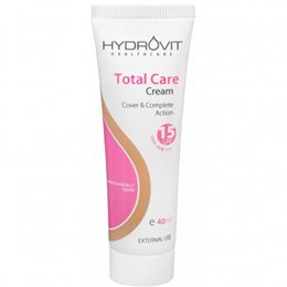Hydrovit Total Care Cream SPF15 Καθημερινή Αντιρυτιδική & Ενυδατική Κρέμα Προσώπου με Χρώμα, 40ml HYDROVIT Antiaging