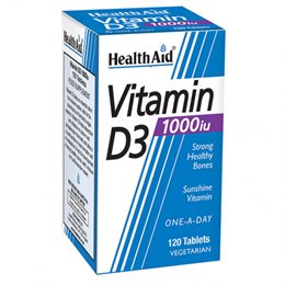 Health Aid Vitamin D3 1000iu 120 ταμπλέτες HEALTH AID Bιταμίνη D