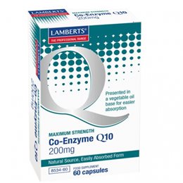LAMBERTS COENZYME Q10 200MG 60CAPS LAMBERTS Προστασία 'Ηπατος