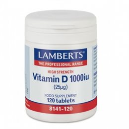 LAMBERTS VIT. D 1000IU 120TABS LAMBERTS Bιταμίνη D