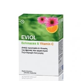 EVIOL ECHINACEA & VITAMIN C 60 ΚΑΨΟΥΛΕΣ EVIOL Bιταμίνη C