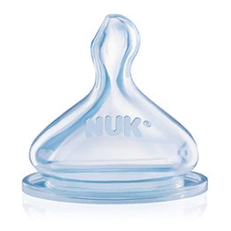 Nuk First Choice+ Θηλή από Σιλικόνη Μεσαίας Ροής NUK Θηλές