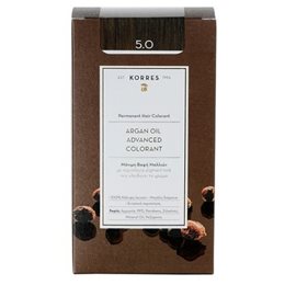 KORRES Argan Oil Advanced Colorant 5.0 Καστανό Ανοιχτό Φυσικό KORRES Βαφές Μαλλιών