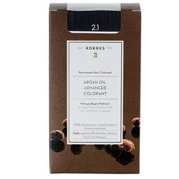 KORRES Argan Oil Advanced Colorant 2.1 Μαύρο Μπλέ KORRES Βαφές Μαλλιών
