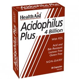 Health Aid Acidophilus Plus 30 κάψουλες HEALTH AID Στομάχι-Έντερο