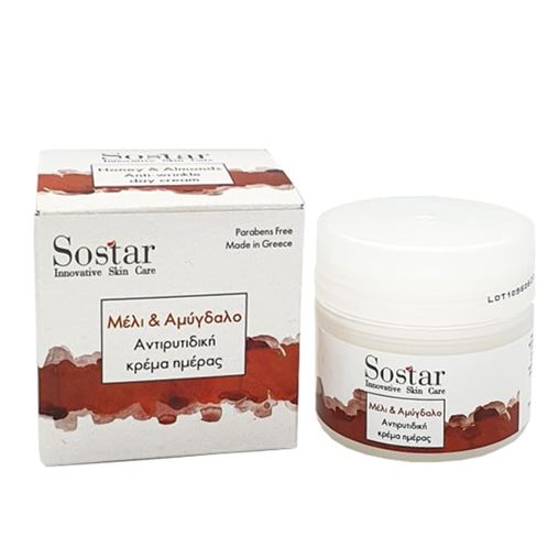 Sostar Focus Αντιγηραντική Κρέμα Προσώπου - Λαιμού με Μέλι & Αμυγδαλέλαιο 50ml