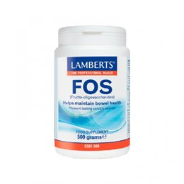 Lamberts Fos Fructo-oligosaccharides Φρουκτο-Ολιγοσακχαρίτες Πρεβιοτικά, 500gr LAMBERTS Στομάχι-Έντερο