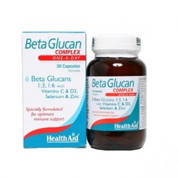 Health Aid BetaGlucan Complex 30 φυτικές κάψουλες HEALTH AID Ανοσοποιητικό