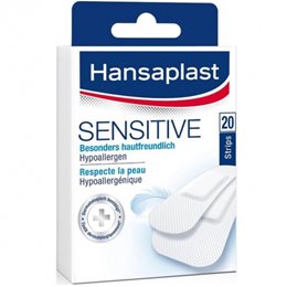 Hansaplast Sensitive Αυτοκόλλητα Επιθέματα,20 strips HANSAPLAST Επιθέματα 