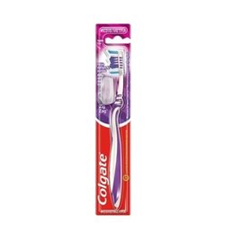 Colgate Zig-Zag Medium Οδοντόβουρτσα Για Βαθύ Καθαρισμό Με Καπάκι, 1 Τεμάχιο Μώβ COLGATE Οδοντόβουρτσες