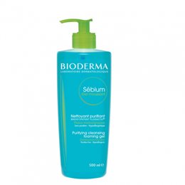 Bioderma Sébium Gel Moussant Gel για Βαθύ Καθαρισμό, Λιγότερη Γυαλάδα & Λιγότερες Ατέλειες, 500ml BIODERMA Καθαρισμός