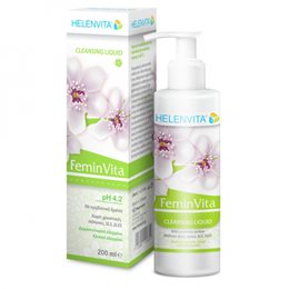 Helenvita Femin Vita Cleansing Liquid pH4.2 Υγρό Καθαρισμού για την Ευαίσθητη Περιοχή 200ml HELENVITA Καθαρισμός-Φροντίδα