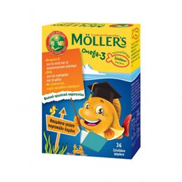 Moller's Omega 3 για Παιδιά 36 ζελεδάκια ψαράκια MOLLER S Παιδικά Συμπληρώματα