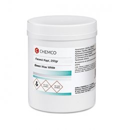 Chemco Κήρος Λευκός Μέλισσας Για Καλλυντική Χρήση 250gr ΣΥΝΔΕΣΜΟΣ Χημικά- Πρώτες Υλες