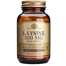Solgar L-Lysine 500mg 50 φυτικές κάψουλες SOLGAR Αμινοξέα