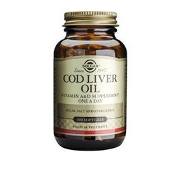 Solgar Cod Liver Oil 100 μαλακές κάψουλες SOLGAR Καρδιά & Κυκλοφορικό
