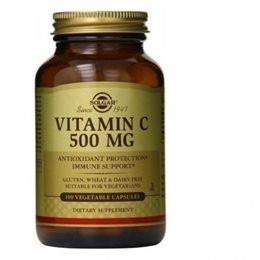 Solgar - Vitamin C 500mg 100 Φυτικές Κάψουλες SOLGAR Bιταμίνη C