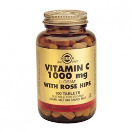SOLGAR VITAMIN C ROSE HIPS 1000MG 100TABS SOLGAR Bιταμίνη C